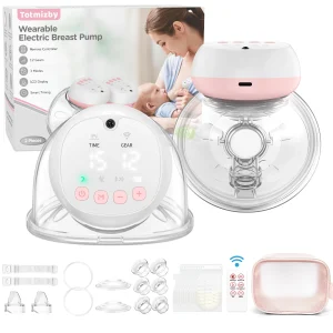 2 Pcs Electric Wearable Breast Pump 1200mAh USB Chargable